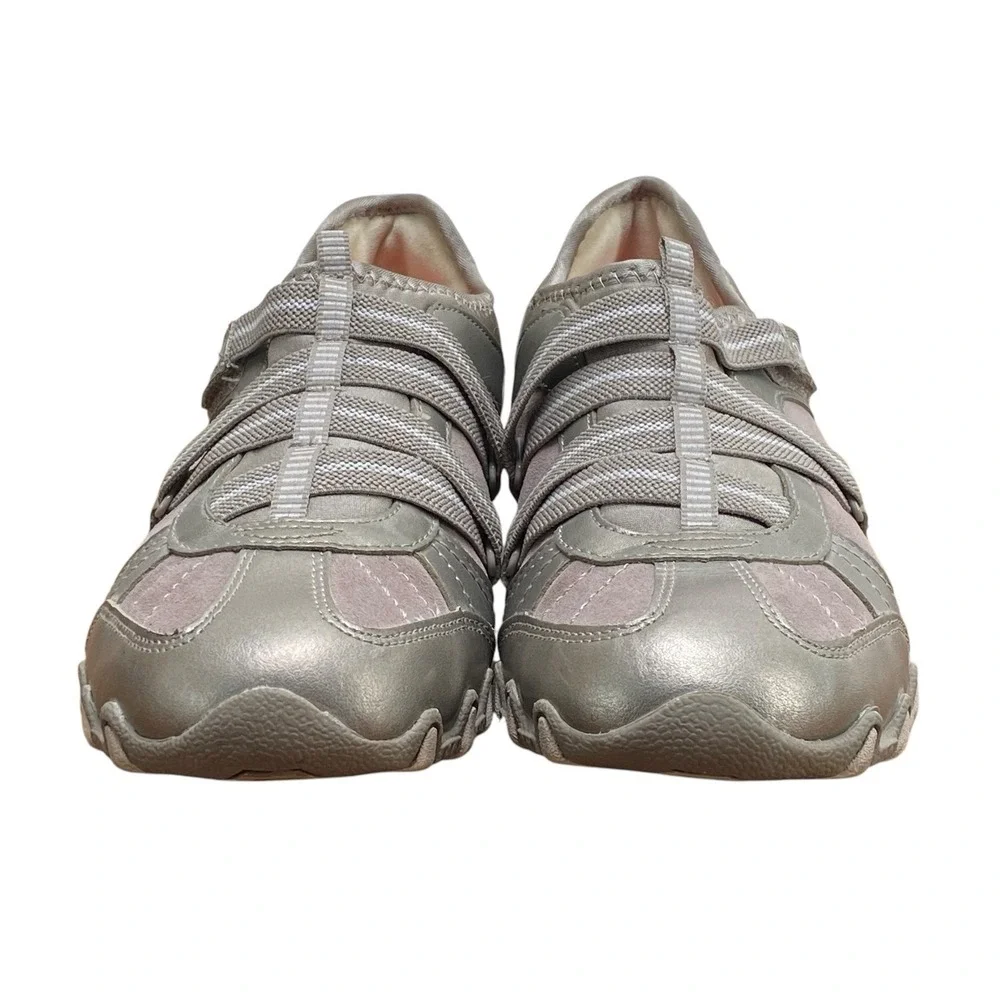 Skechers Bikers Rock Steady 22367 Taupe Comfort Walking Shoes Womens 9
